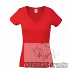 Lady-fit Valueweight V-neck T